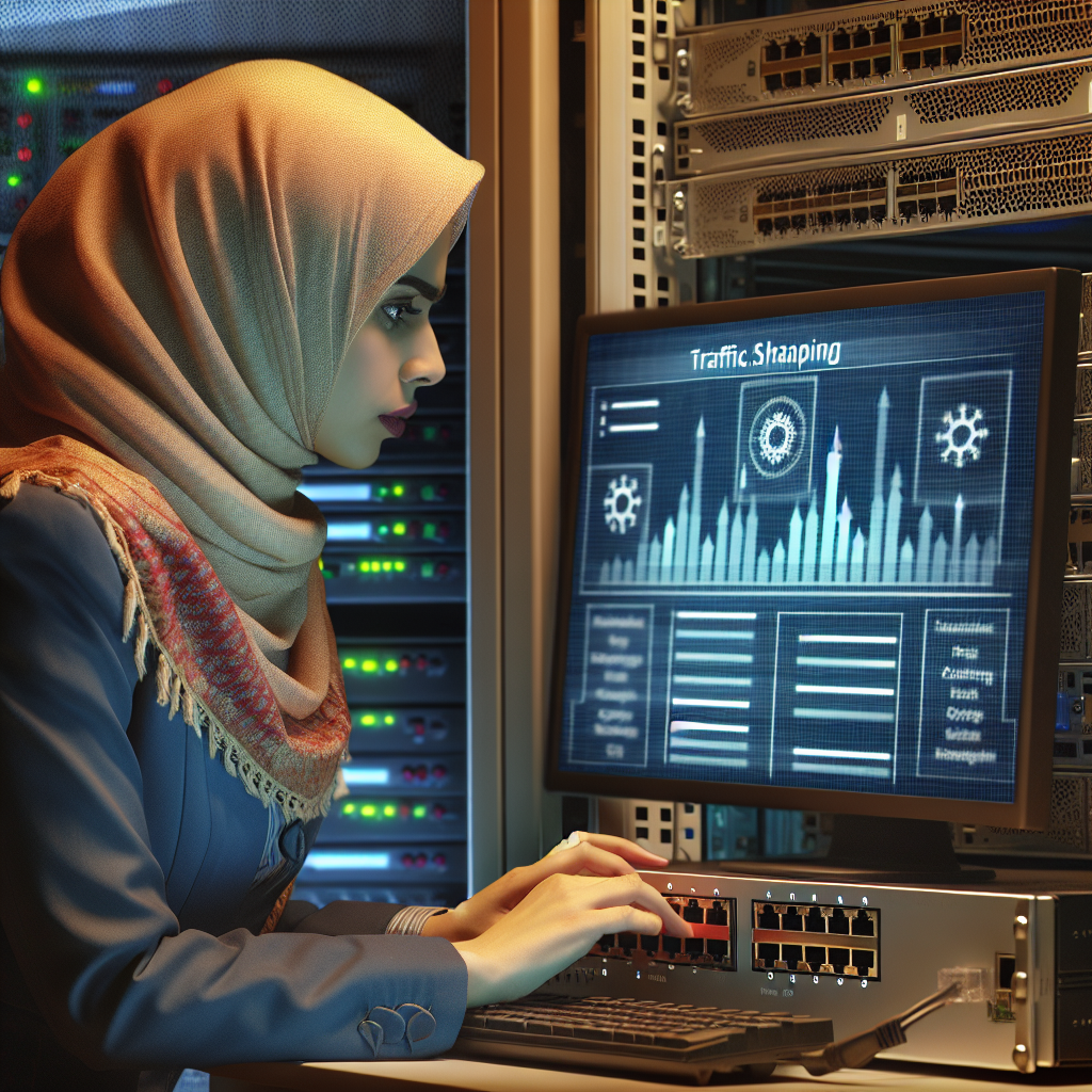 How do I set up traffic shaping on a managed Ethernet switch?