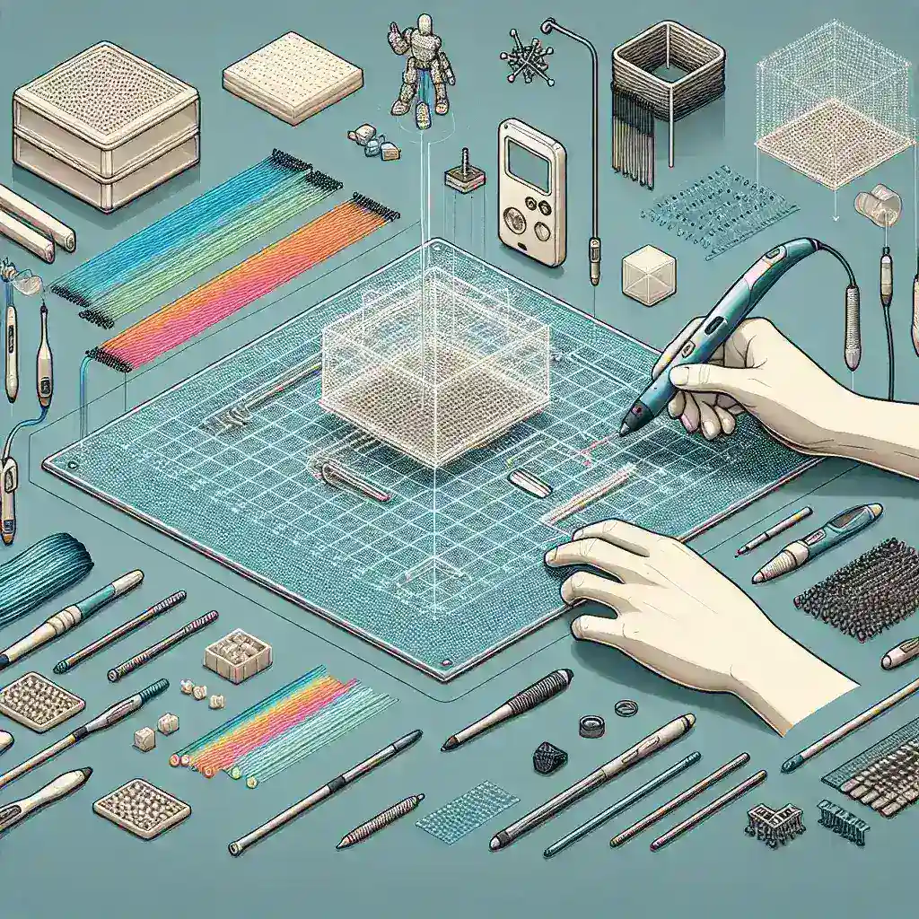 How do you create a base for 3D pen models?