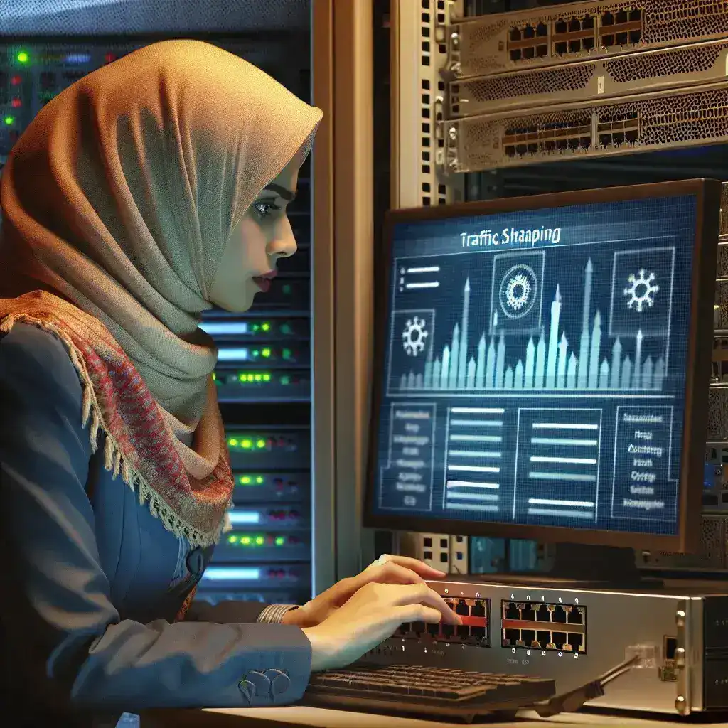 How do I set up traffic shaping on a managed Ethernet switch?